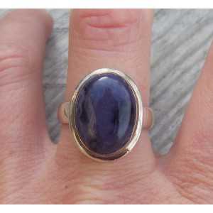 Silber ring set mit Sugiliet ring Größe 19 mm