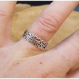 Silver ring wave adjustable