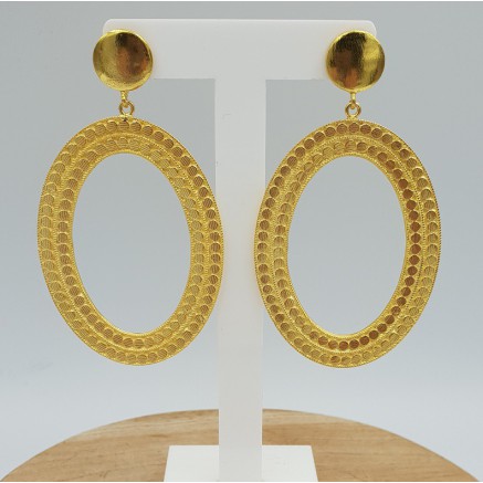 Gold plated earrings dreamer