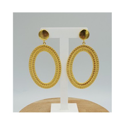 Gold plated earrings dreamer