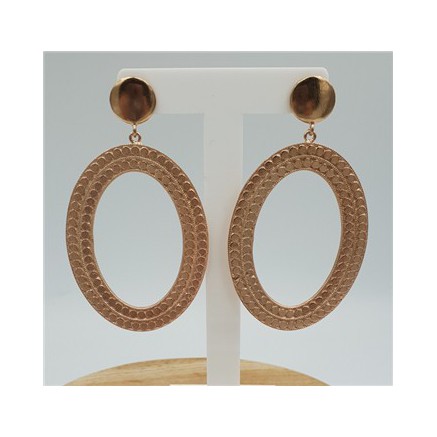 Rose gold plated earrings dreamer