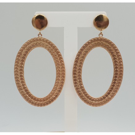 Rose gold plated earrings dreamer