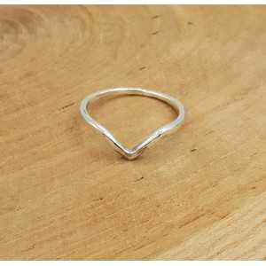 Silver V ring 17 or 18 mm