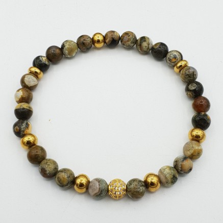 Bracelet rainforest Jasper