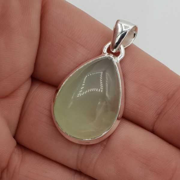 Silber Anhänger cabochon oval Poliert seine Farbe