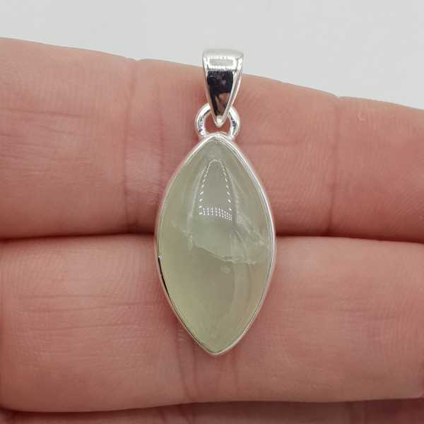 Silber Anhänger mit marquise-cabochon schneiden seine Farbe