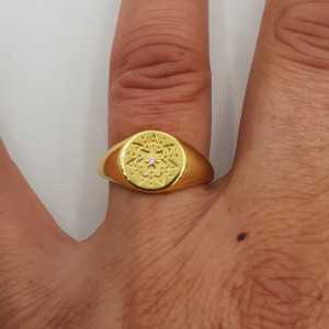 Die vergoldeten Siegel ring