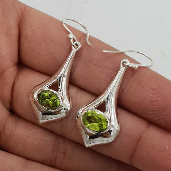 925 Sterling Silber Ohrringe-set mit Peridot