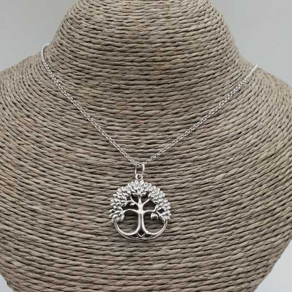 925 Sterling silver necklace with tree of life pendant