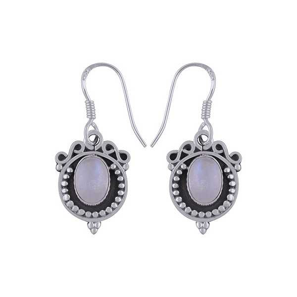 copy of 925 Sterling silver-creoles with a Pearl earring