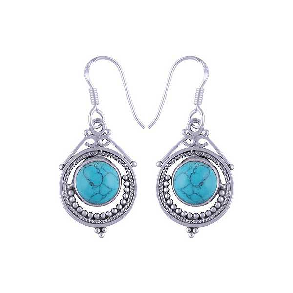 copy of 925 Sterling silver-creoles with a Pearl earring