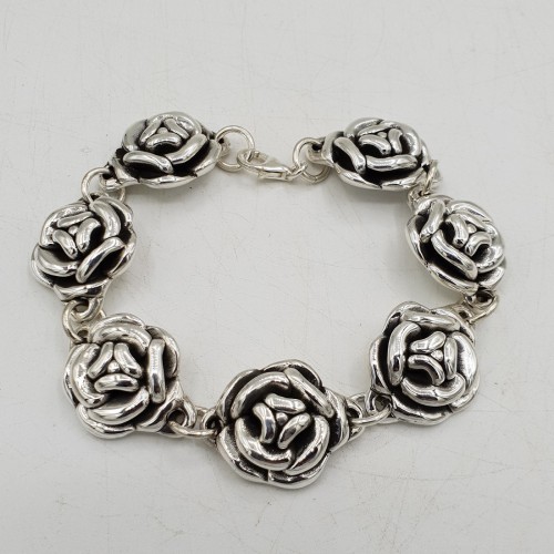 925 Sterling silver bracelet roses