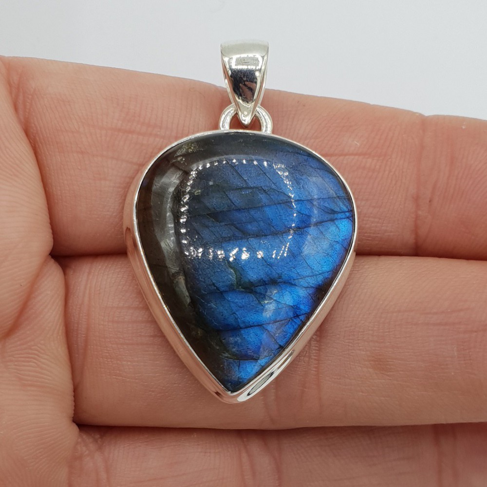 925 Sterling Silver Pendant Labradorite