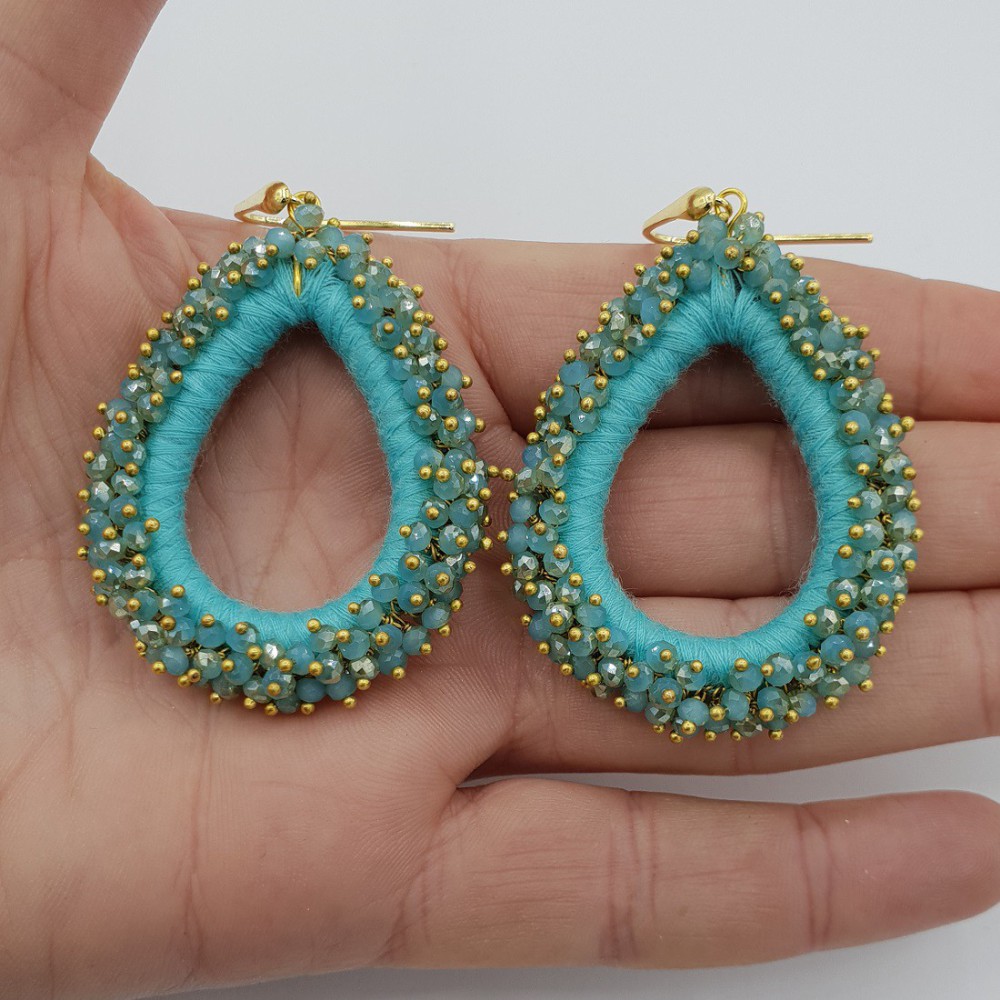 Gilded glassberry earrings