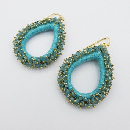 Gilded glassberry earrings