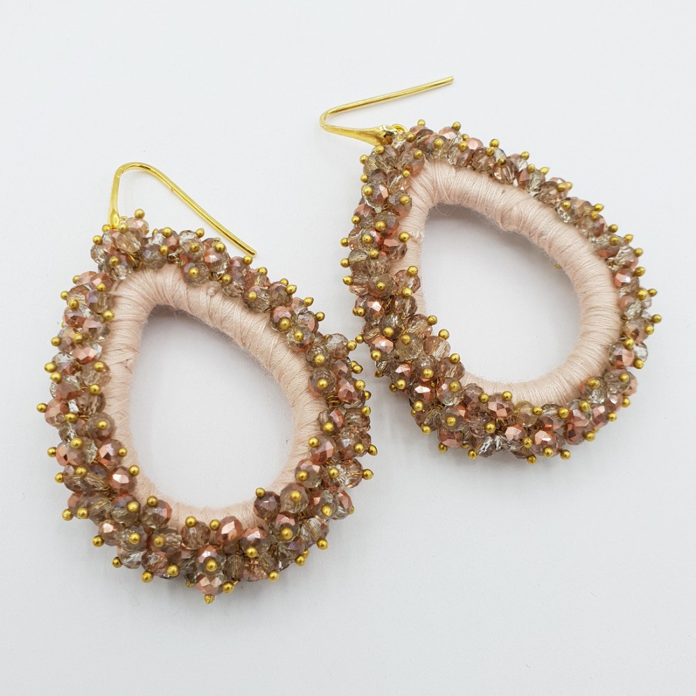 Gilded glassberry earrings