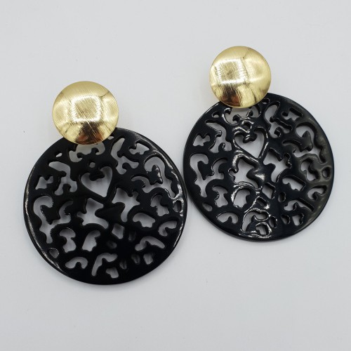 Gold -in earrings with...