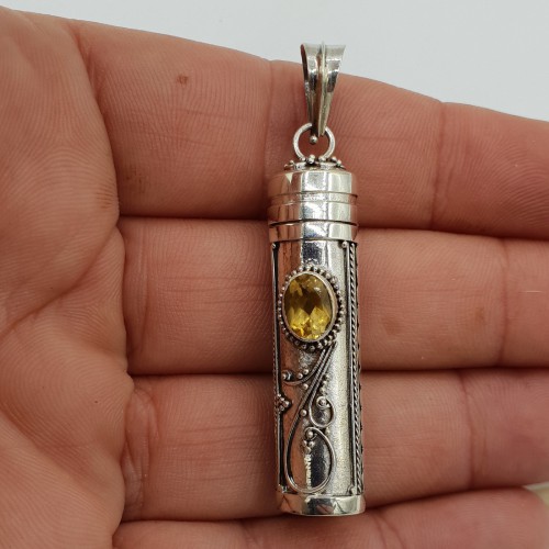 Silver perfume pendant /...