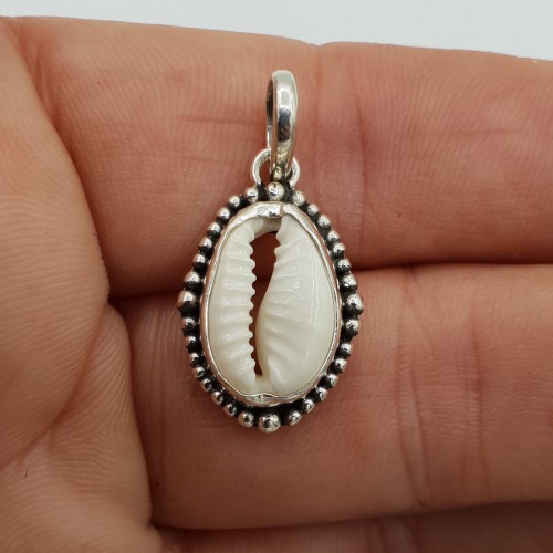 925 Sterling Silber Anhänger mit Cowrie Schelp 02