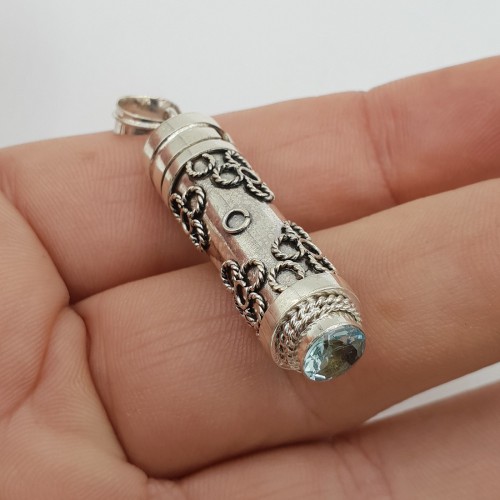 Silver perfume pendant /...