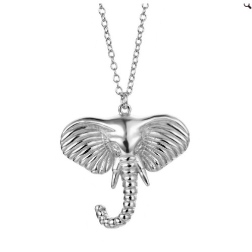 Silver necklace with...