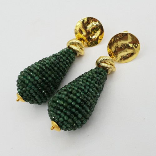 Gilded earrings with a...