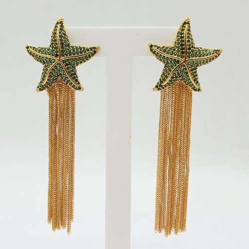 Gilded earrings starfish...