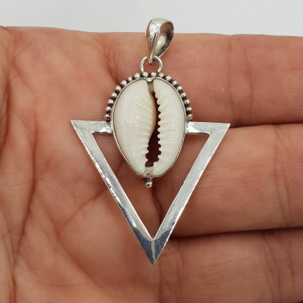 Silberanhänger Cowrie Schelp