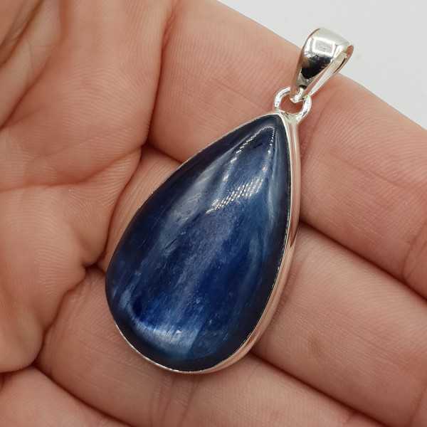 925 Sterling silver pendant teardrop shaped Kyanite