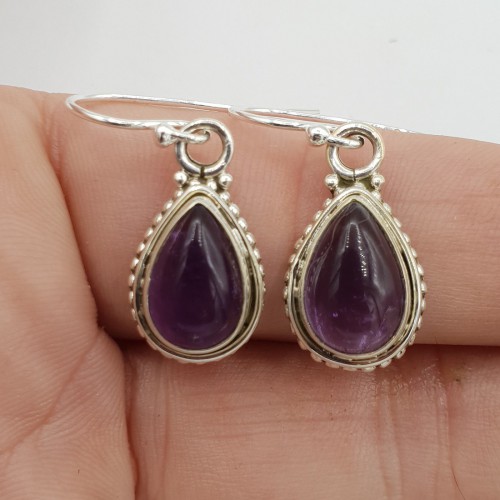 925 Sterling -Silber -Ohrringe Amethyst