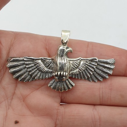 Silver eagle pendant