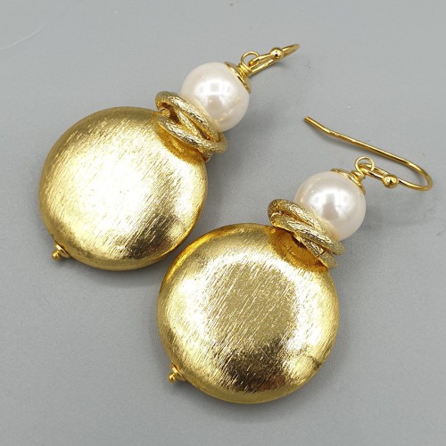 Gilded earrings round...