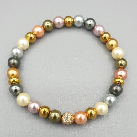 Bracelet Multi colors pearls