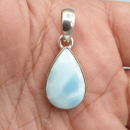 925 Sterling Silber Anhänger Drop -Shaped Larimar