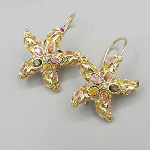 Gilded earrings starfish...