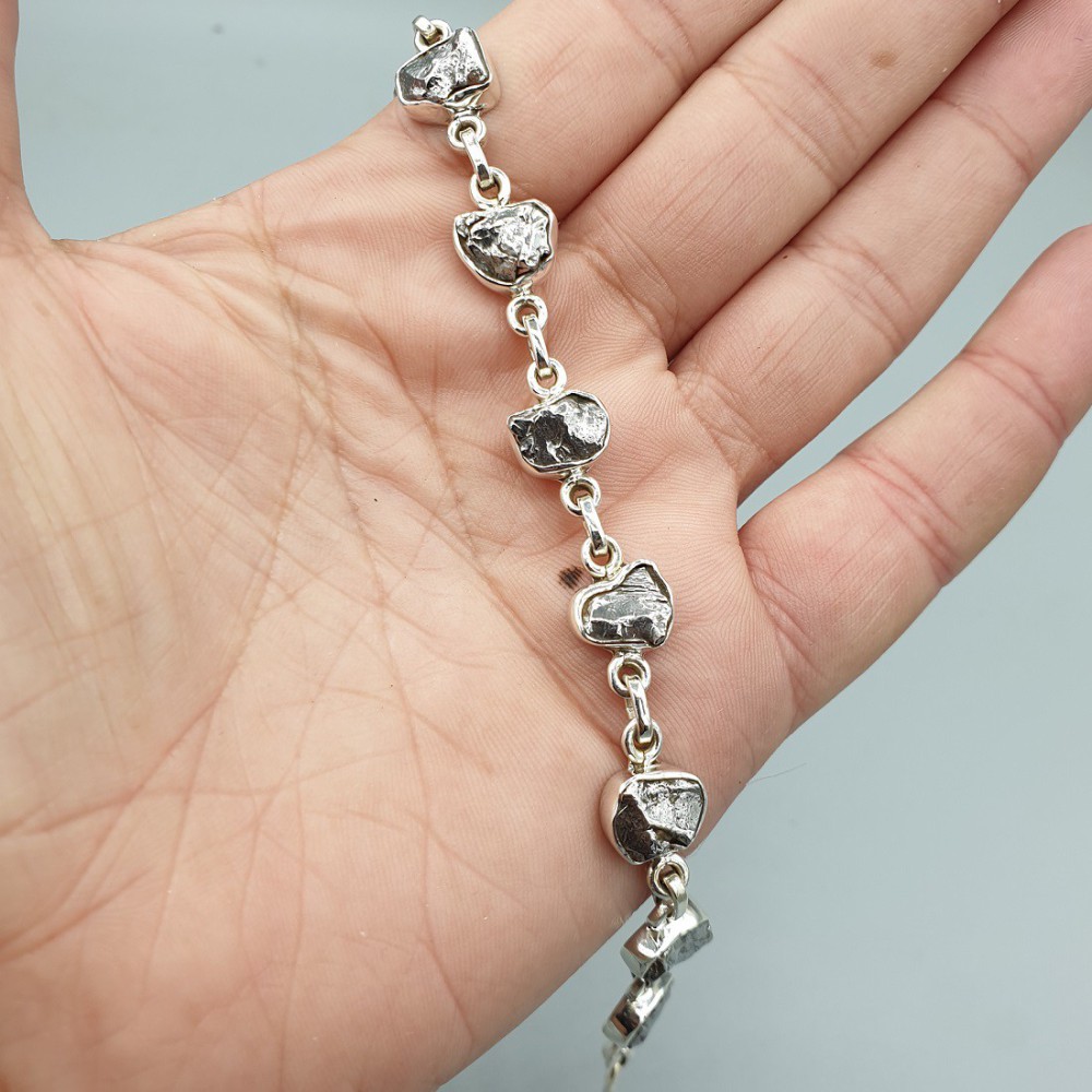 925 Sterling Silber Armband Meteorit Campo del Cielo