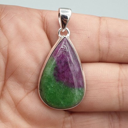 925 Sterling Silver Pendant Robijn Zoisite