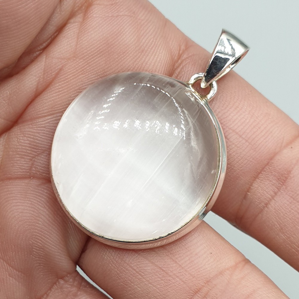 925 Sterling Silver Pendant Round Seleniet