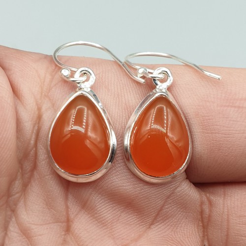 925 Sterling silver earrings with carneool