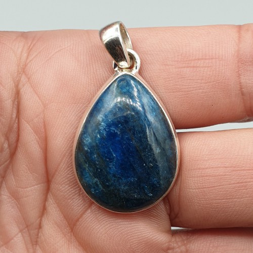 925 Sterling silver pendant drop -shaped apatite