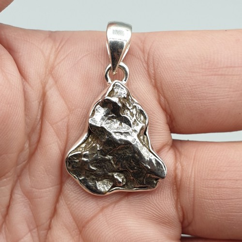 925 Sterling Silver Pendant with Meteorite Campo del Cielo