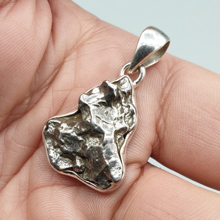 925 Sterling Silber Anhänger mit Meteorit Campo del Cielo