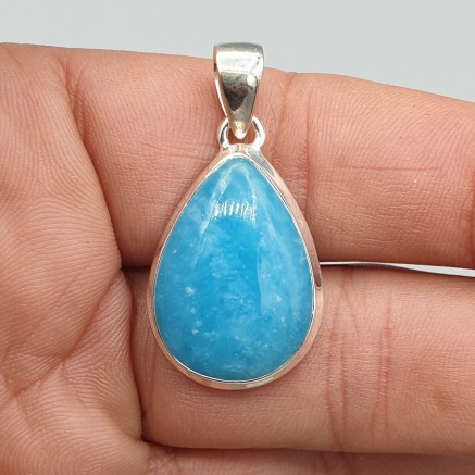 925 Sterling Silber -Anhänger mit Drop -Shaped Smithsonite