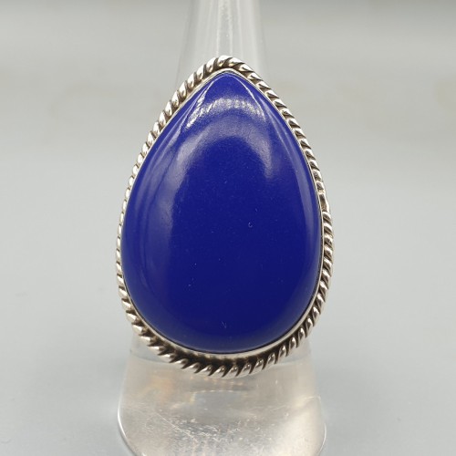 925 Sterling Zilveren Ring Set mit Lapis Lazuli 17,3 mm