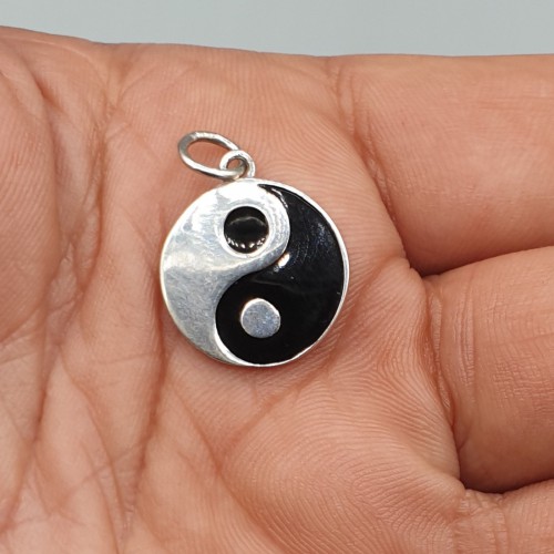 925 Sterling Silver Pendant Yin Yang