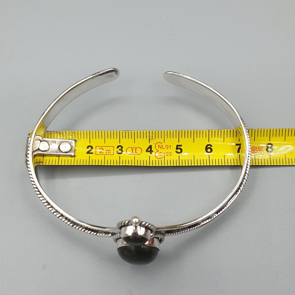 925 Sterling Zilveren Bangle Labradorit