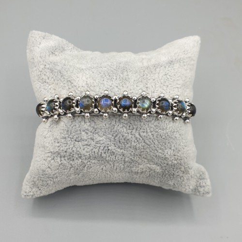 925 Sterling Zilveren Bangle set with Labradorite