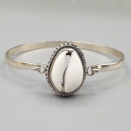 925 Sterling Zilveren Armreif mit Cowrie