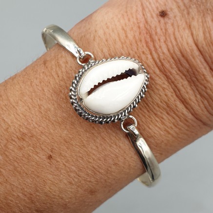 925 Sterling Zilveren Armreif mit Cowrie