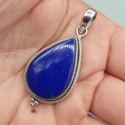 Silberanhänger Drop -Shaped Lapis Lazuli Medium